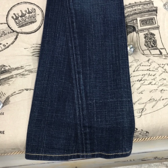 True Religion Joey Twist Flare Leg Dark Jeans - Picture 10 of 11